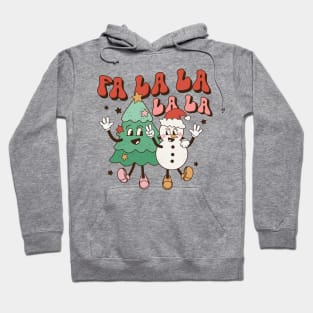 Fa la la la la Tree & Snowman Hoodie